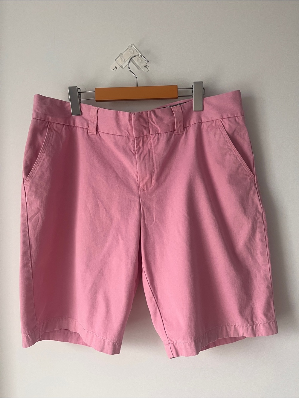 Pink Cotton Bermuda Shorts Size 16 ~ Classic Preppy Summer